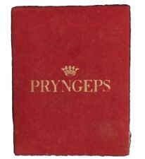 Scatola Box per Orologio Da Tasca PRYNGEPS Vintage Cartone E Velluto 9x7cm Rara