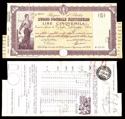 Buono postale fruttifero - buono,