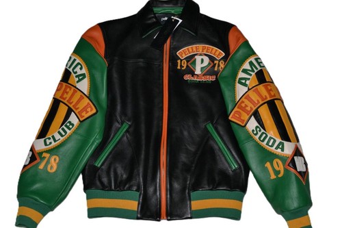 Authentic giubbotto pelle mens - giubbotto,
