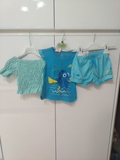 Completo Coordinato set Adidas Bambina Nemo Azzurro 3 Pezzi 2/3 Anni