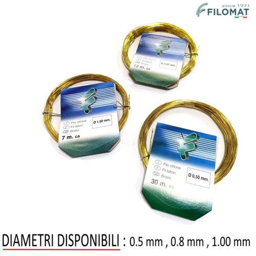 Filo ottone cotto bobina - cotto,