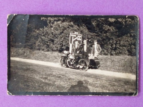 Photo 1930 moto - moto, side-car