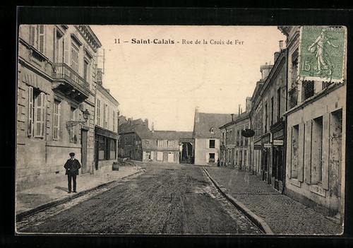 Cpa saint calais rue la - cpa,