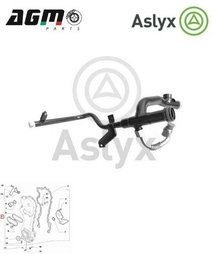 Tubo pompa acqua - acqua, fiat