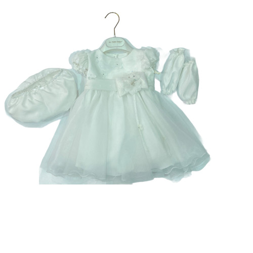 Abito vestito battesimo bimba - abito,