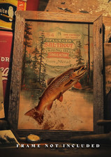 Stampa artistica pesca mosca - pesca,