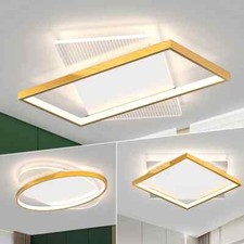 Plafoniera da Soffitto LED 3 Design Geometrici Moderno Oro IP20 Camera Soggiorno