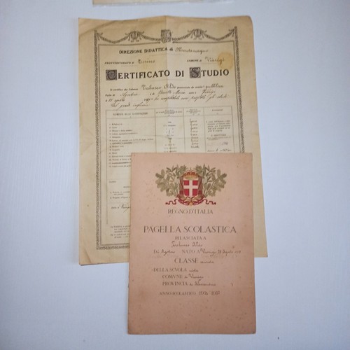 1926 pagella scolastica - pagella, +