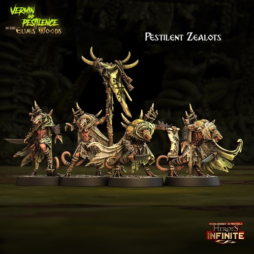Skaven plague monk proxies - plague,