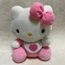 Peluche Sanrio Hello Kitty rosa alto 27 cm/10,6 pollici nel 2000 novità Eikoh