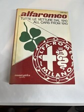 Alfa Romeo Tutte le Vetture Dal 1910 All Cars From 1910 Luigi Fusi SIGNED RARE