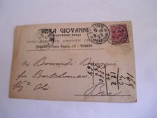 Torino - Vera Giovanni raffinatore pelli - spedita f. p. 1909