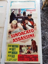 SINDACATO ASSASSINI - PETER FALK - LOCANDINA CINEMA cm 33 x 70