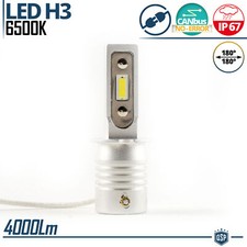 Lampada Auto Moto FULL LED H3 BIANCO POTENTE 6500K 4000LM CANBUS ANTI SFARFALLIO