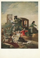 C4 - Cp Cartolina Goya Il Mercato delle Stoviglie   - Fg Nvg