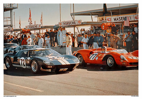 Vintage ferrari poster - ferrari,