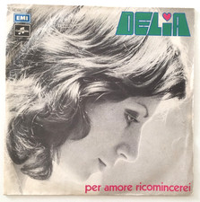 Delia ( Gualtiero ) -  Per amore ricomincerei ( 7" - Red Canzian )  - M-/M