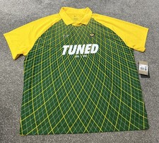T-shirt uomo Nike Tuned Air con colletto giallo/verde - HV6518 010 - XXL