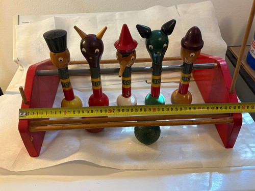 Vintage bowling pinocchio - bowling, di