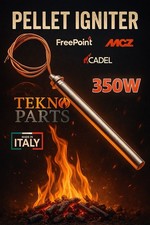 CANDELETTA  ACCENSIONE RESISTENZA STUFA MCZ - CADEL - D.12,5 -W350- LUNG.170  -