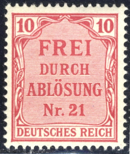 Stamp germany deutsches - deutsches, reich
