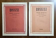 Rossini - Serate Musicali Parte 1 e 2 - Ed. Ricordi. Spartiti Canto E Pianoforte