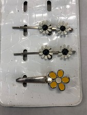 3 FERMAGLI CAPELLI FIORE PINZE