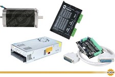 1Axis Motore Passo Nema  23 Passo-Passo 435 oz-In 4.2A Dual Albero &driver CNC