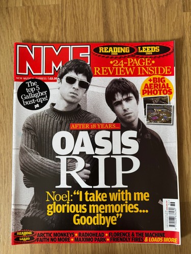 Oasis nme sept 2009 - nme, ~