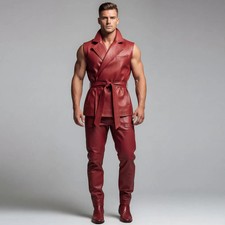 Tuta uomo in pelle - chiusura