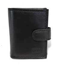 Portacarte a libro in pelle