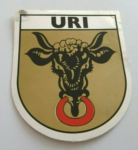 Adesivo ricordo uri cantone - adesivo,