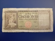 Banconota 500 Lire "Italia