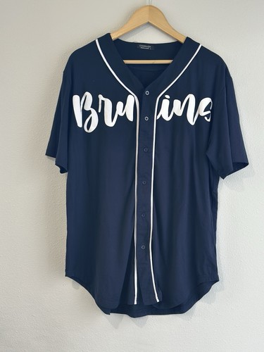 Maglia baseball coofandy blu - maglia,