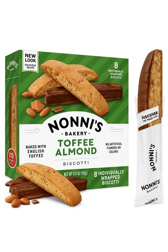 Nonnis biscotti almond toffee - nonnis,