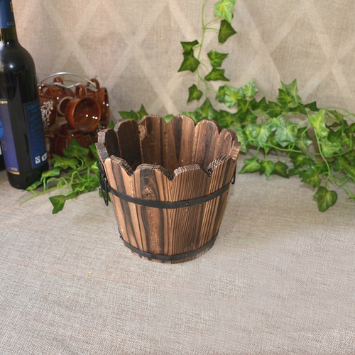 Botte legno fioriera - legno,