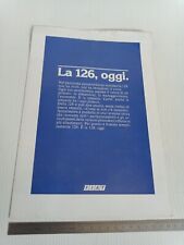 +1 depliant brochure originale 1984 Fiat 126