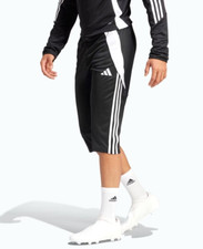 NUOVI PANTALONI PANTALONCINI CALCIO UOMO ADIDAS TIRO 3/4 ~ TAGLIA MEDIA #IJ7671 B