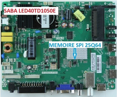Mémoire spi 25q64 - spi,