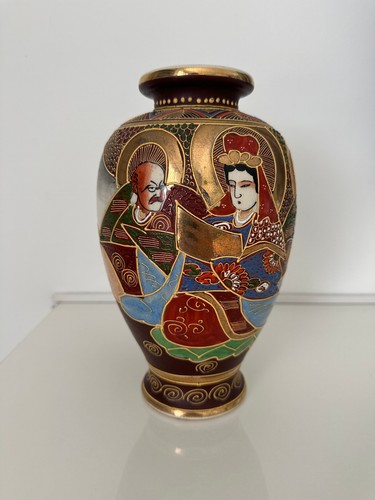 Antico vaso giapponese satsuma - antico,