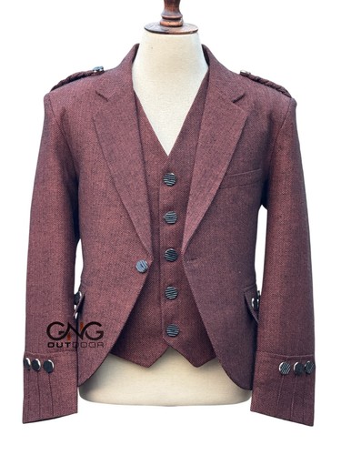Uomo scozzese giacca granata - scozzese,
