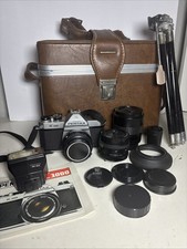 Asashi Pentax K1000 più obiettivi e attacchi con custodia, manuale e treppiede