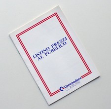 COMMODORE COMPUTER  LISTINO