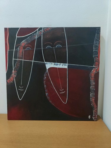 Quadro moderno dipinto mano - quadro,