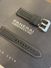 Cinturino in pelle Per  Panerai Luminor  Radiomir  Black 26mm Con Fibbia