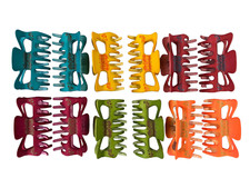 12 PINZE MOLLETTE FERMAGLI PER CAPELLI FERMAGLIO PINZA MOLLETTONE  CM 9