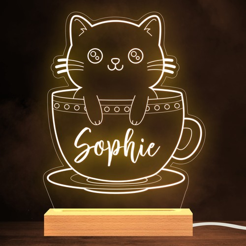 Tazza tè gatto simpatico - da,