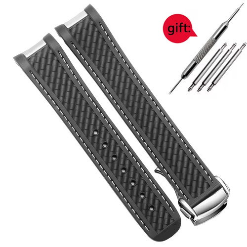20mm silicone rubber - 20mm, strap