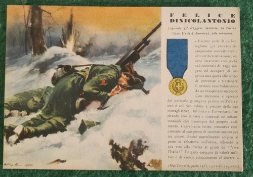 Cartolina medaglia oro valore - cartolina,