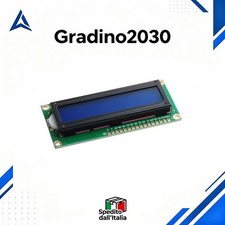 Modulo Display LCD 1602 16x2 Blu I2C IIC Arduino Raspberry HD44780 5V 3.3V